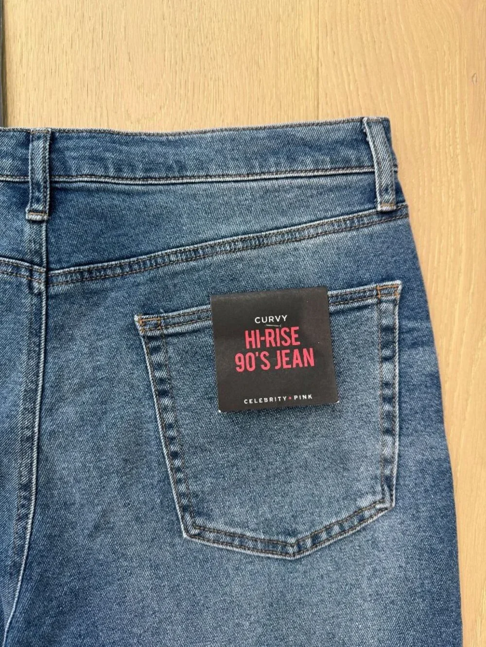 NWT Celebrity Pink Curvy Hi-Rise 90's Jean | Size Junior's 17/33 | NWT